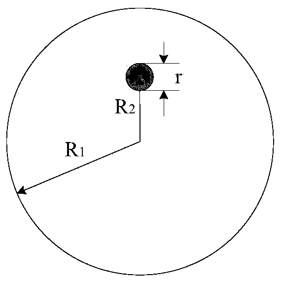 Low resonance eccentric fiber optic acoustic sensor based on F-P interference