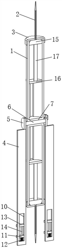 Disposable double-end bloodletting device for bloodletting therapy for treating ear gout