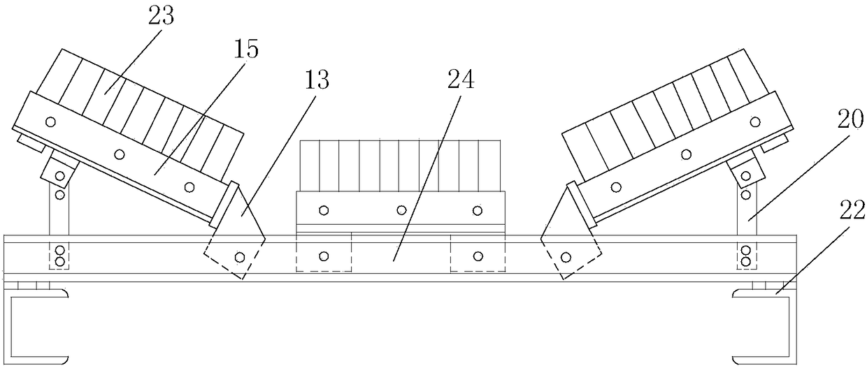 Overflow-preventing material guide groove of cement car-loading machine