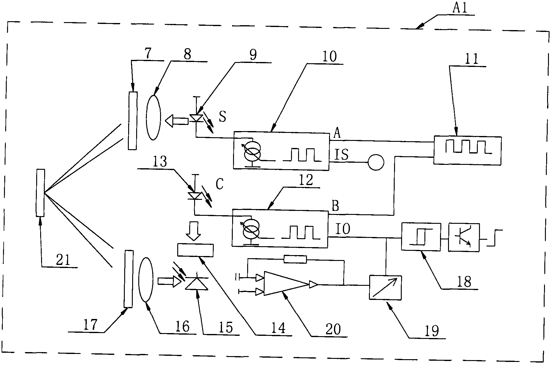 Intelligent polarized reflection type photoelectric sensor