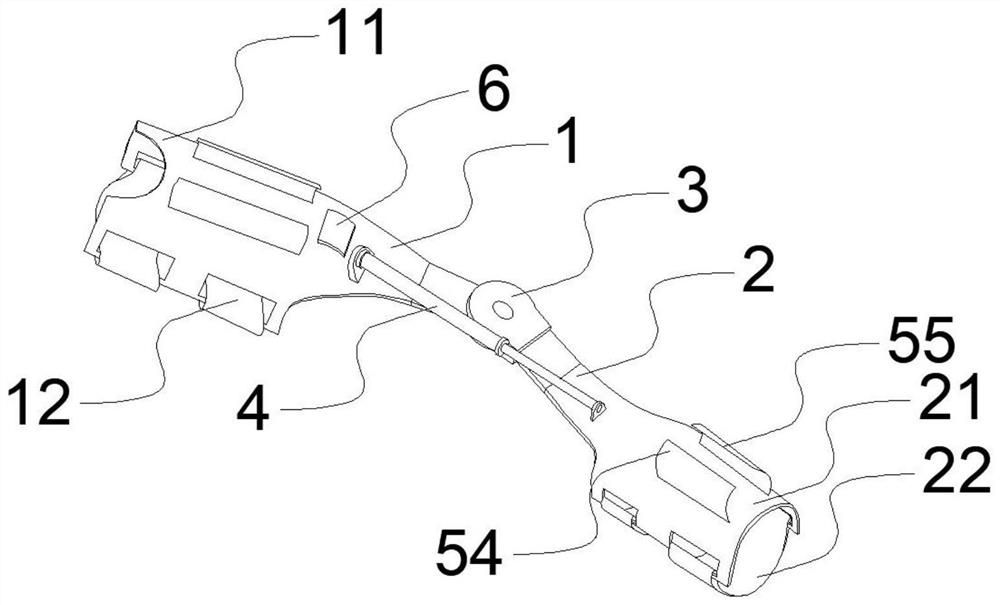 A recognition circuit structure of a passive joint training device