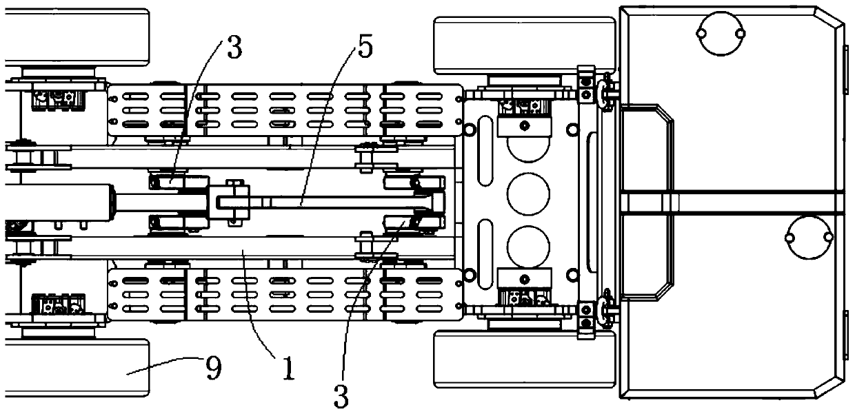 Track wheel lifting device and wheel type drilling machine