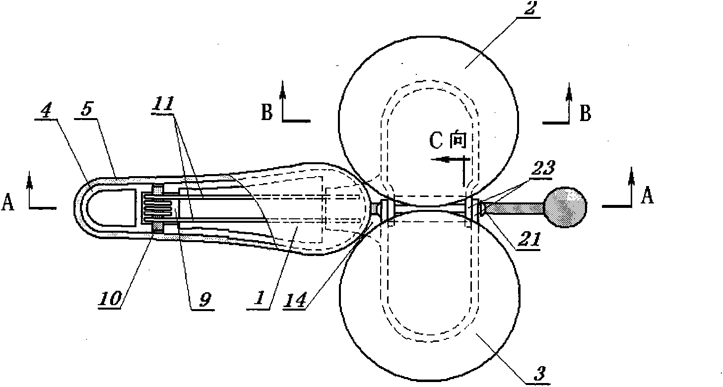 Three-point type folding bicycle saddle