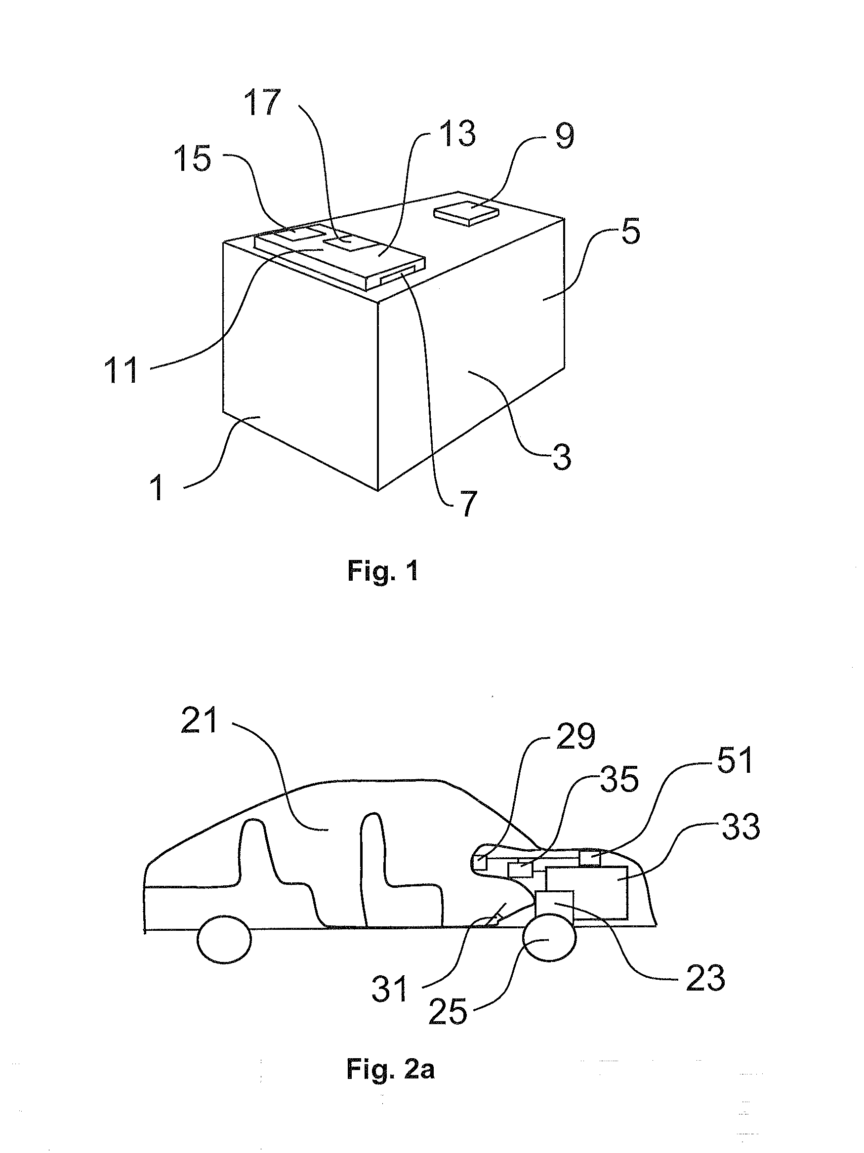 Battery pack with safety device, control device and control method