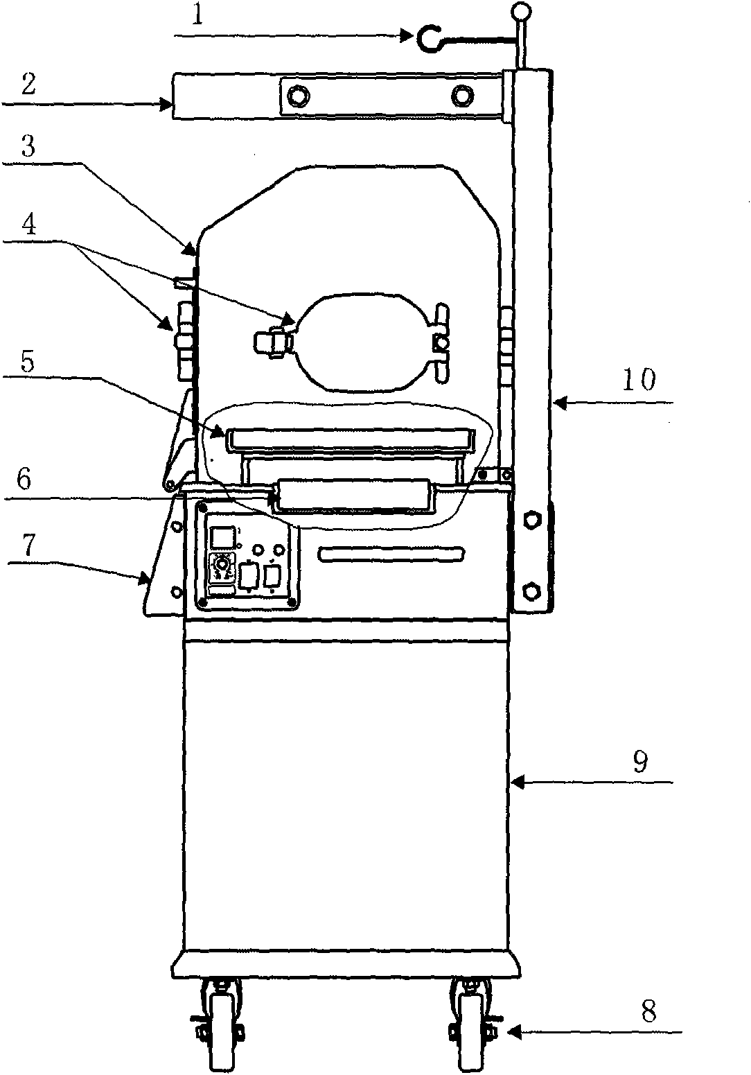 Phototherapeutic infant incubator