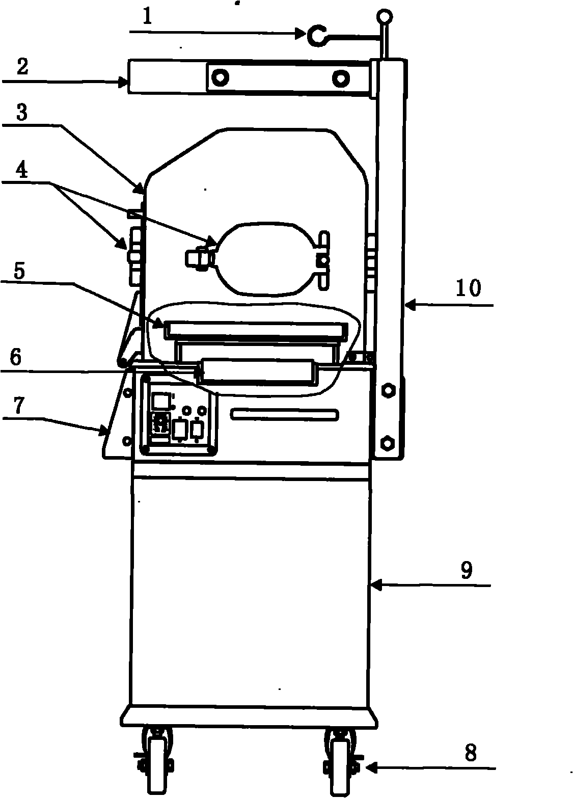 Phototherapeutic infant incubator