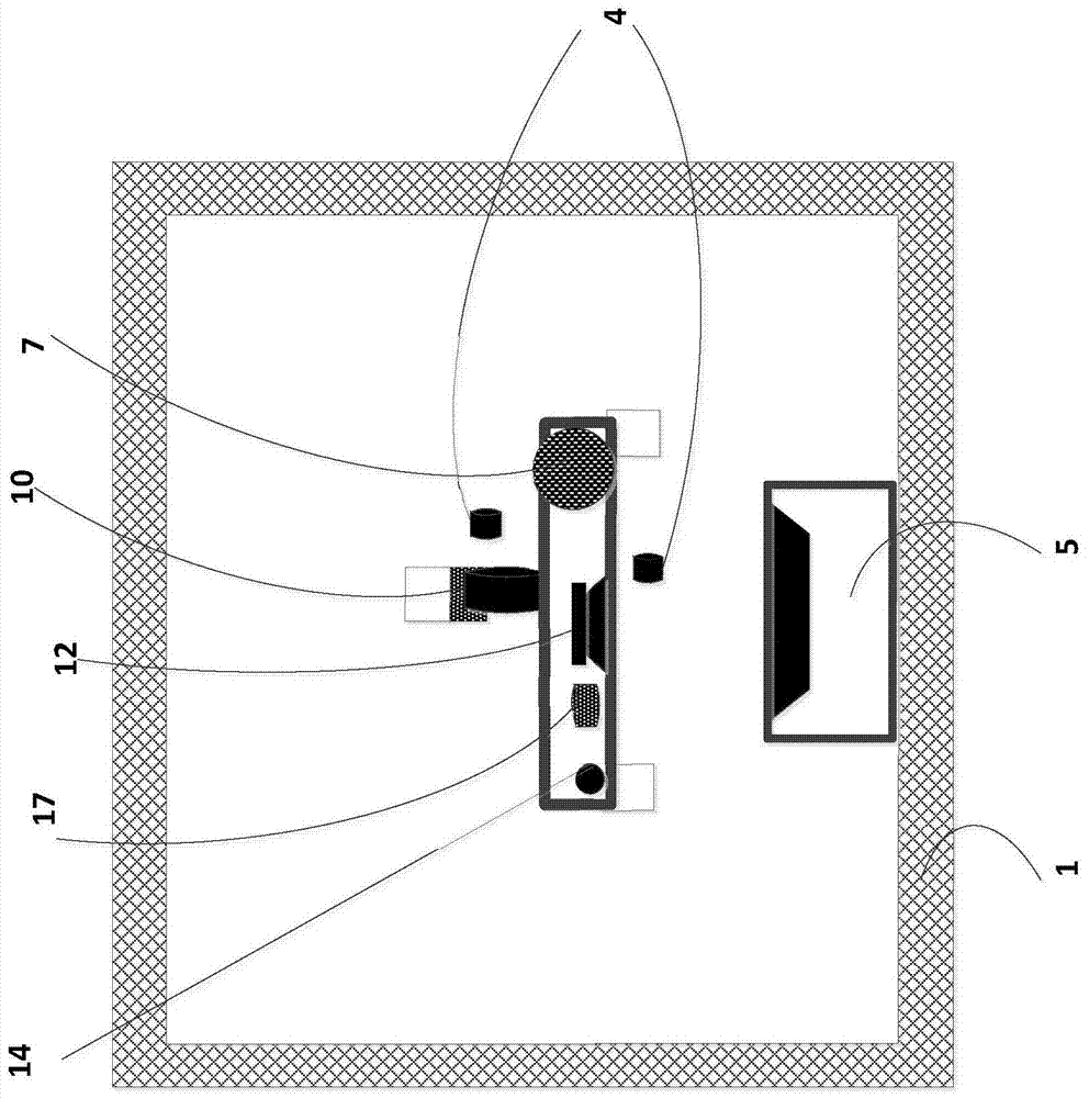 Automatically detect communication terminal audio test method and test device