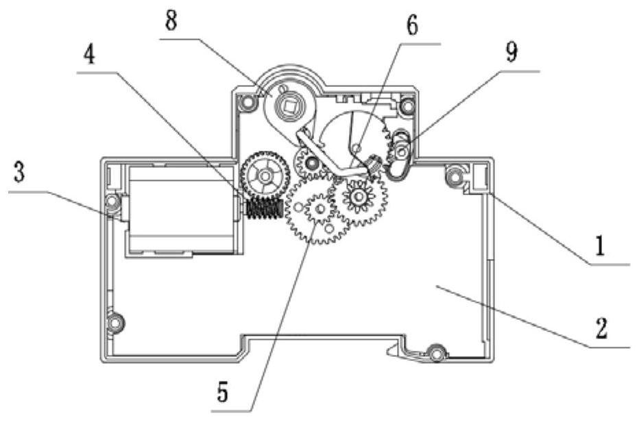 A driving and tripping structure of an electric operating device for an intelligent circuit breaker