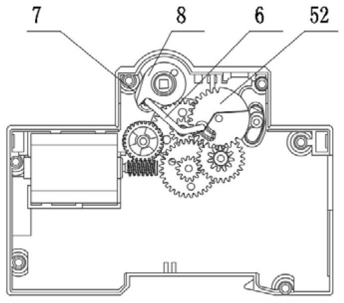 A driving and tripping structure of an electric operating device for an intelligent circuit breaker