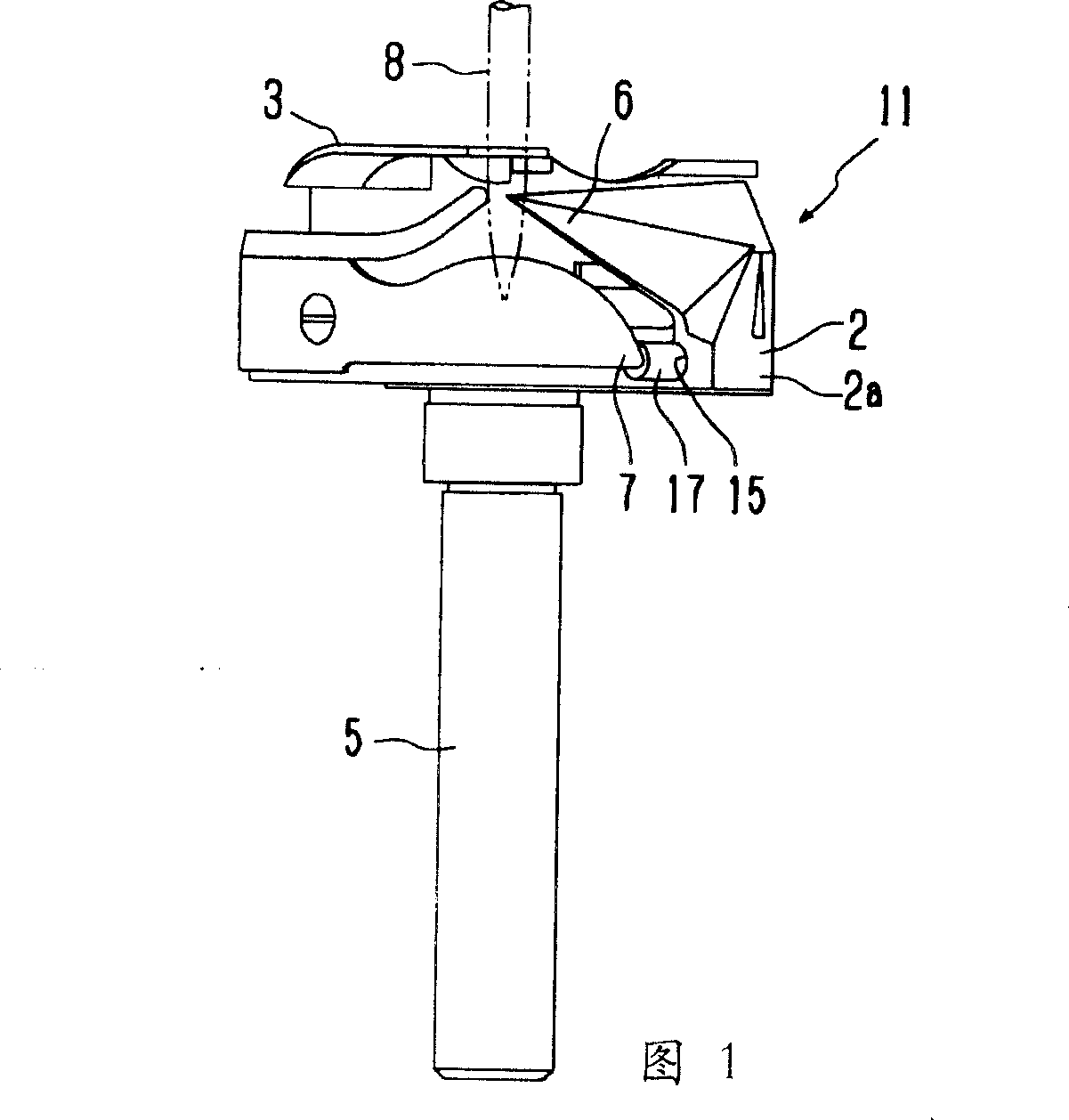 Horizontal bobbin case of sewing machine