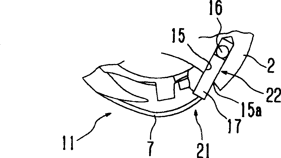 Horizontal bobbin case of sewing machine