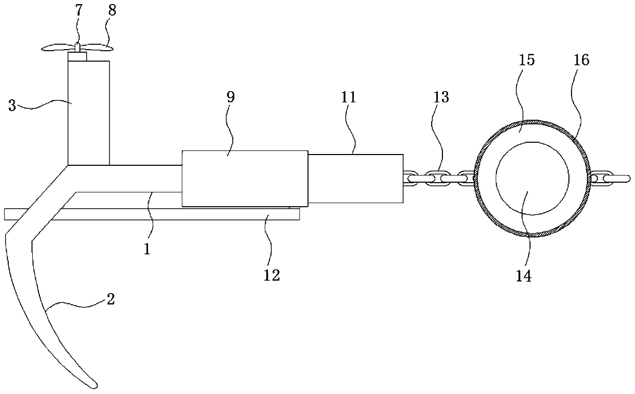 A kind of easy-handling anchor device based on the principle of lever