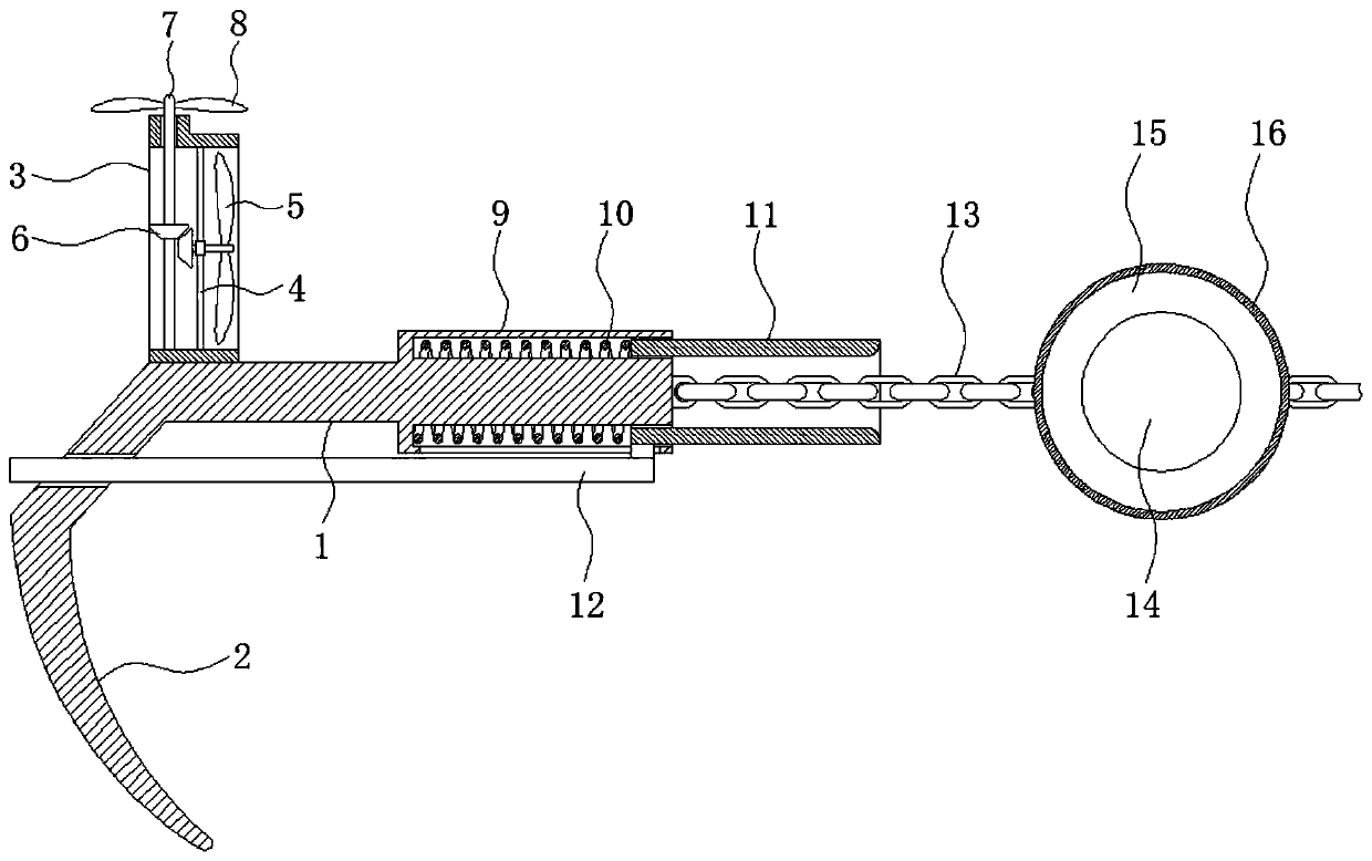 A kind of easy-handling anchor device based on the principle of lever