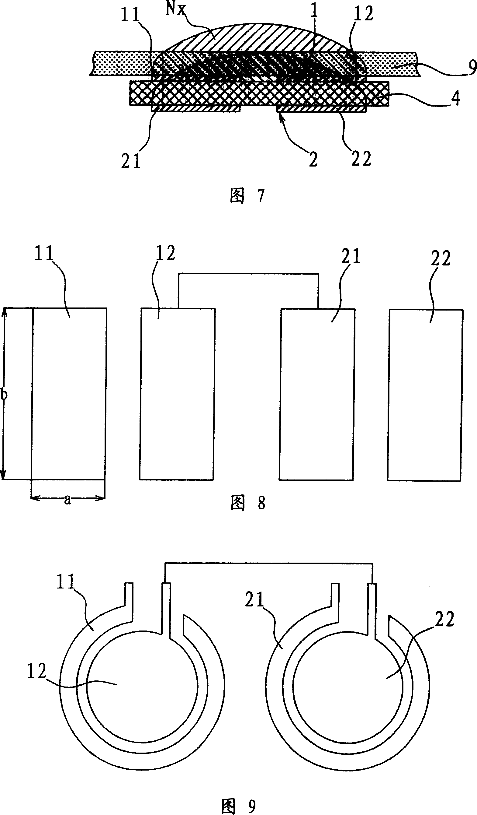 Plane capacitance sensor and method for detecting environmental change of motorcar glass