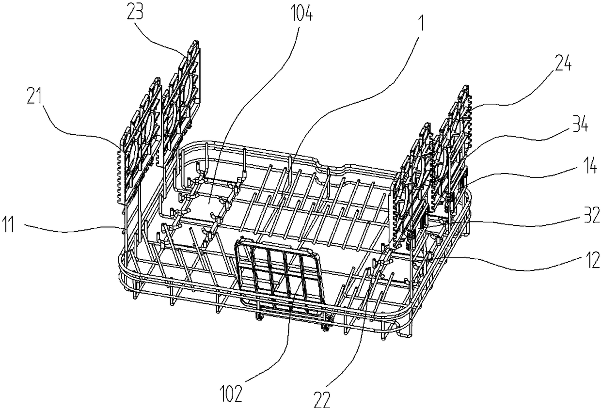 Multifunctional bowl basket for dish washing machine