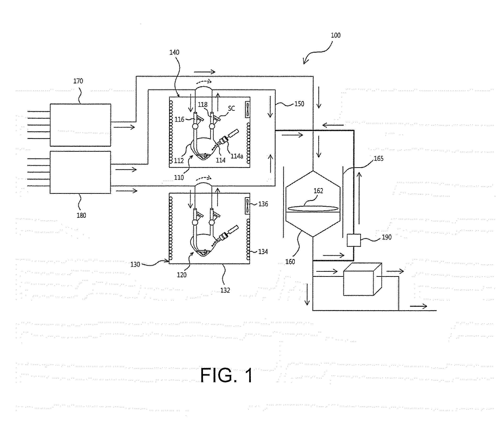 Large-scale composite synthesis system, reactor and composite synthesis method using the same