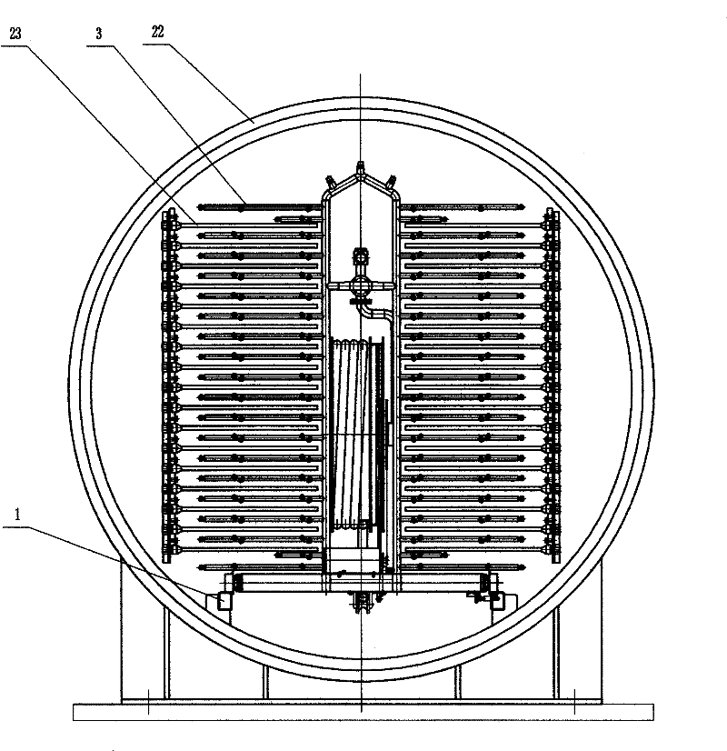 An in-situ automatic cleaning device for a freeze dryer