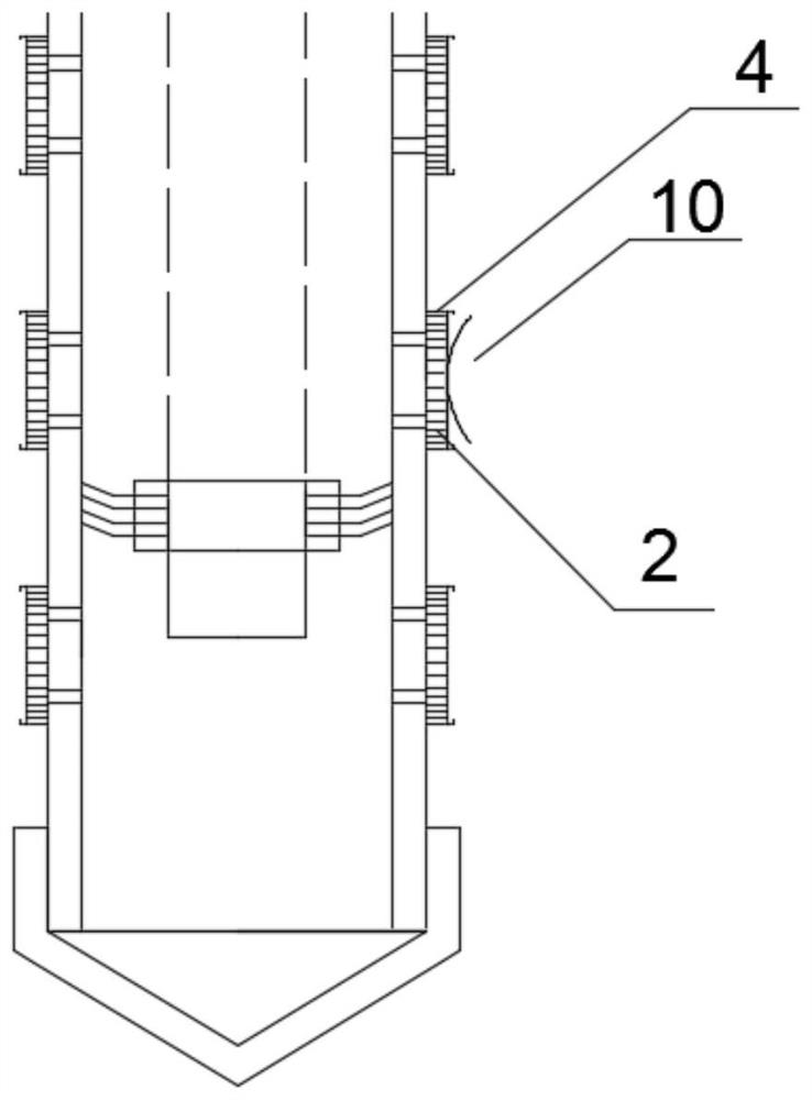 Same-hole layered simultaneous-grouting cement soil condensate generating device