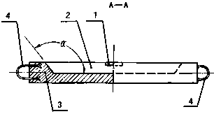 Tiled butting type ingot mold and casting method thereof