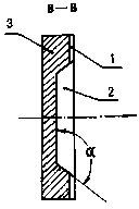 Tiled butting type ingot mold and casting method thereof