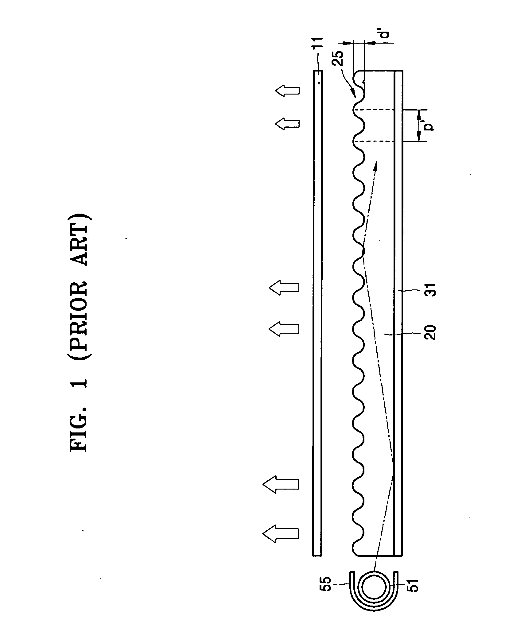 Backlight unit for flat panel display and flat panel display apparatus having the same