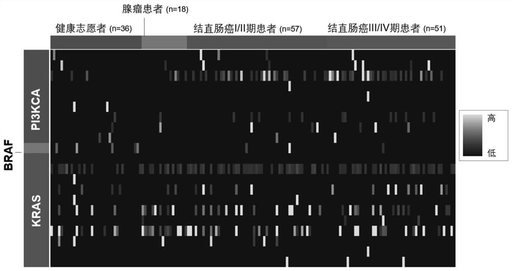 Colorectal cancer screening method based on excrement sample