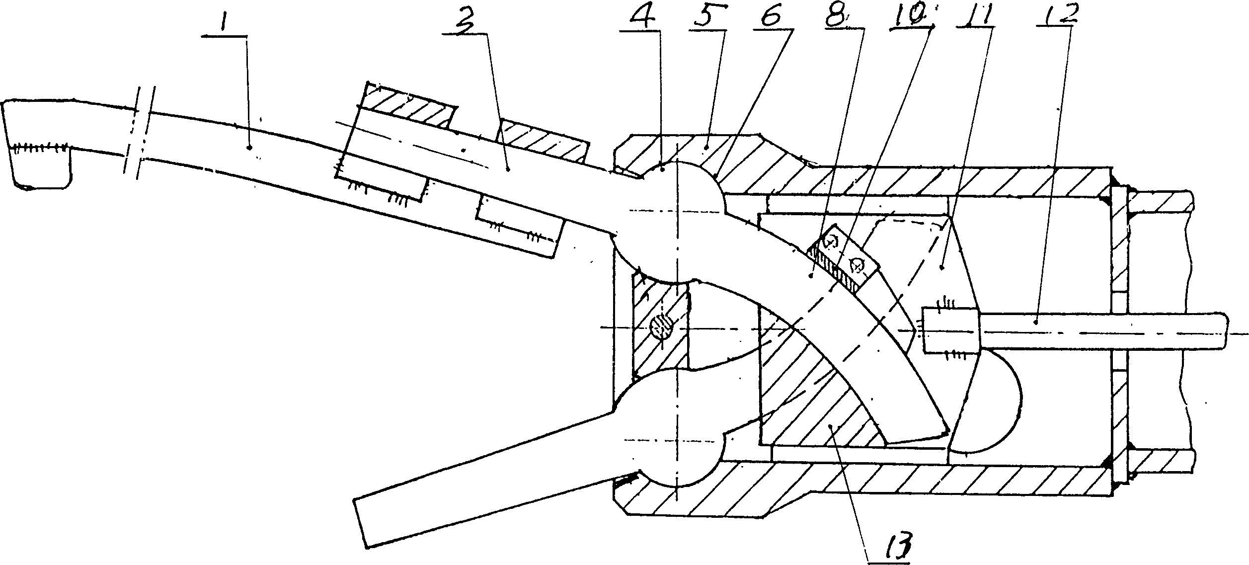 Trunnion-free grip-holder used for forge