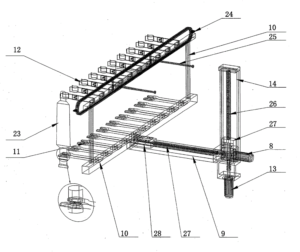 Automatic vertical doffer