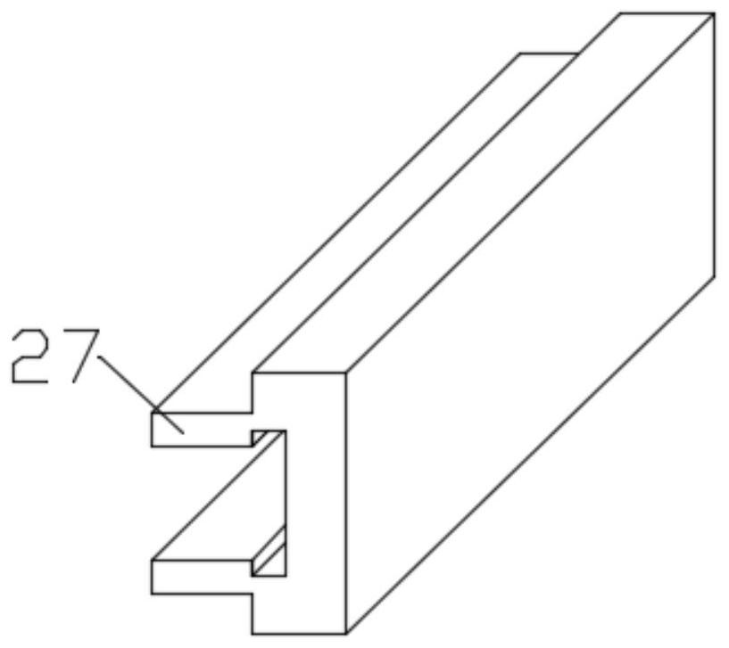 Lifting raw material stirring device for concrete production