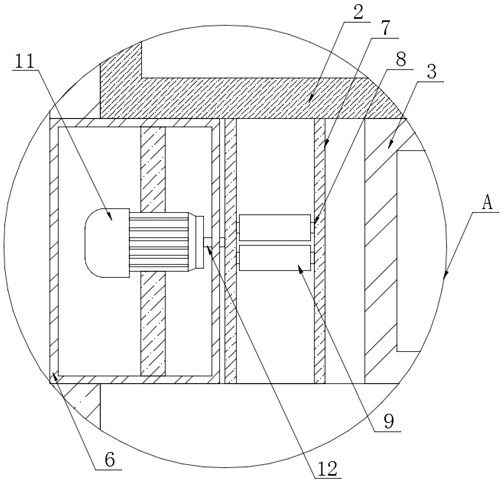 Color mixing device for silk processing