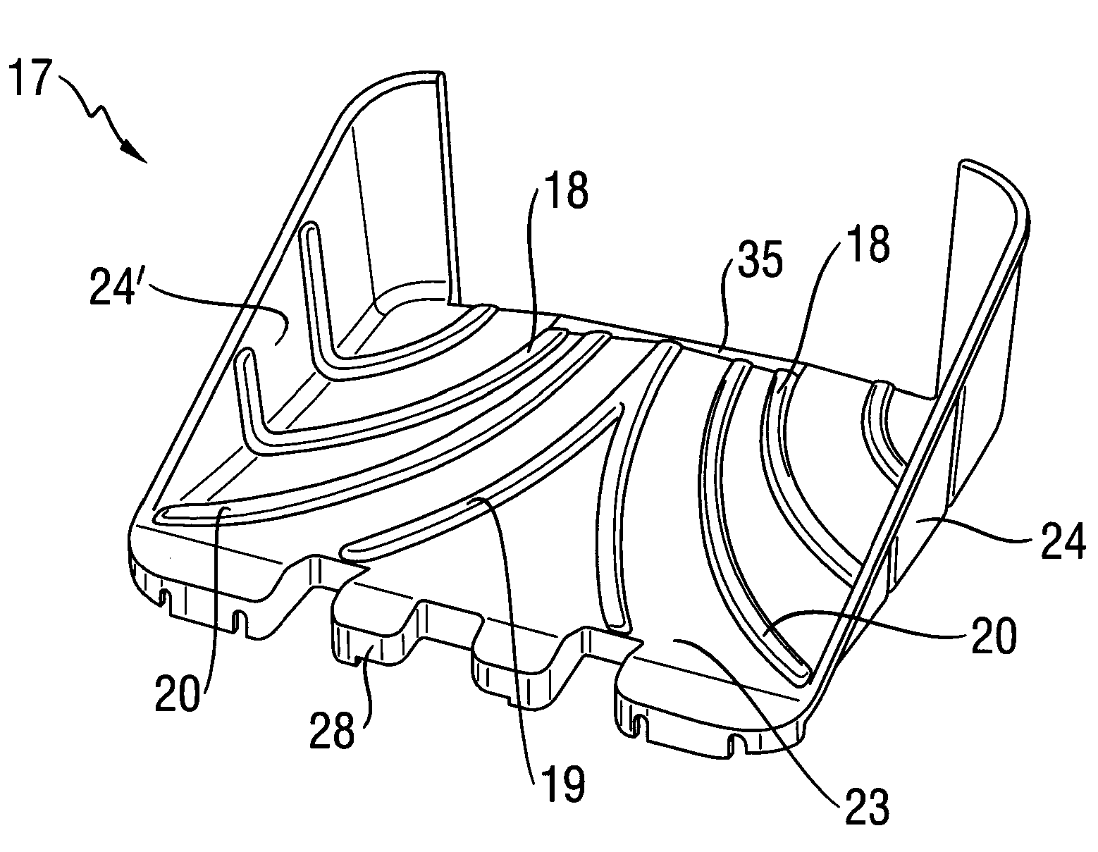 Vacuum cleaner and insert part of a vacuum cleaner