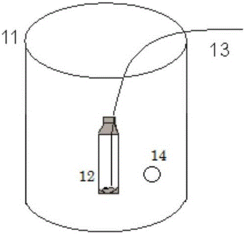 Sampling method and device for carbon isotopes in water