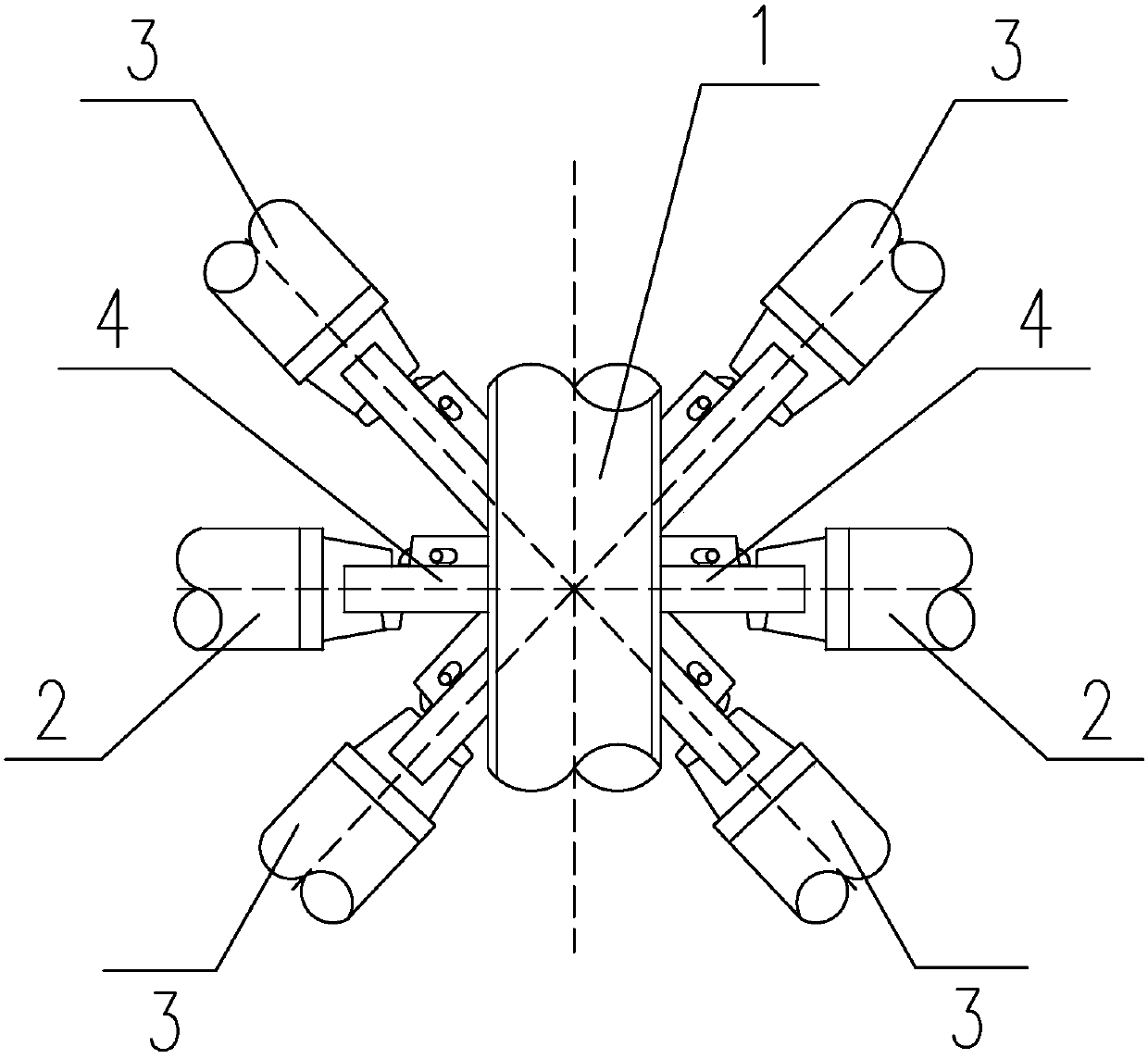 A mortise joint load-bearing support frame