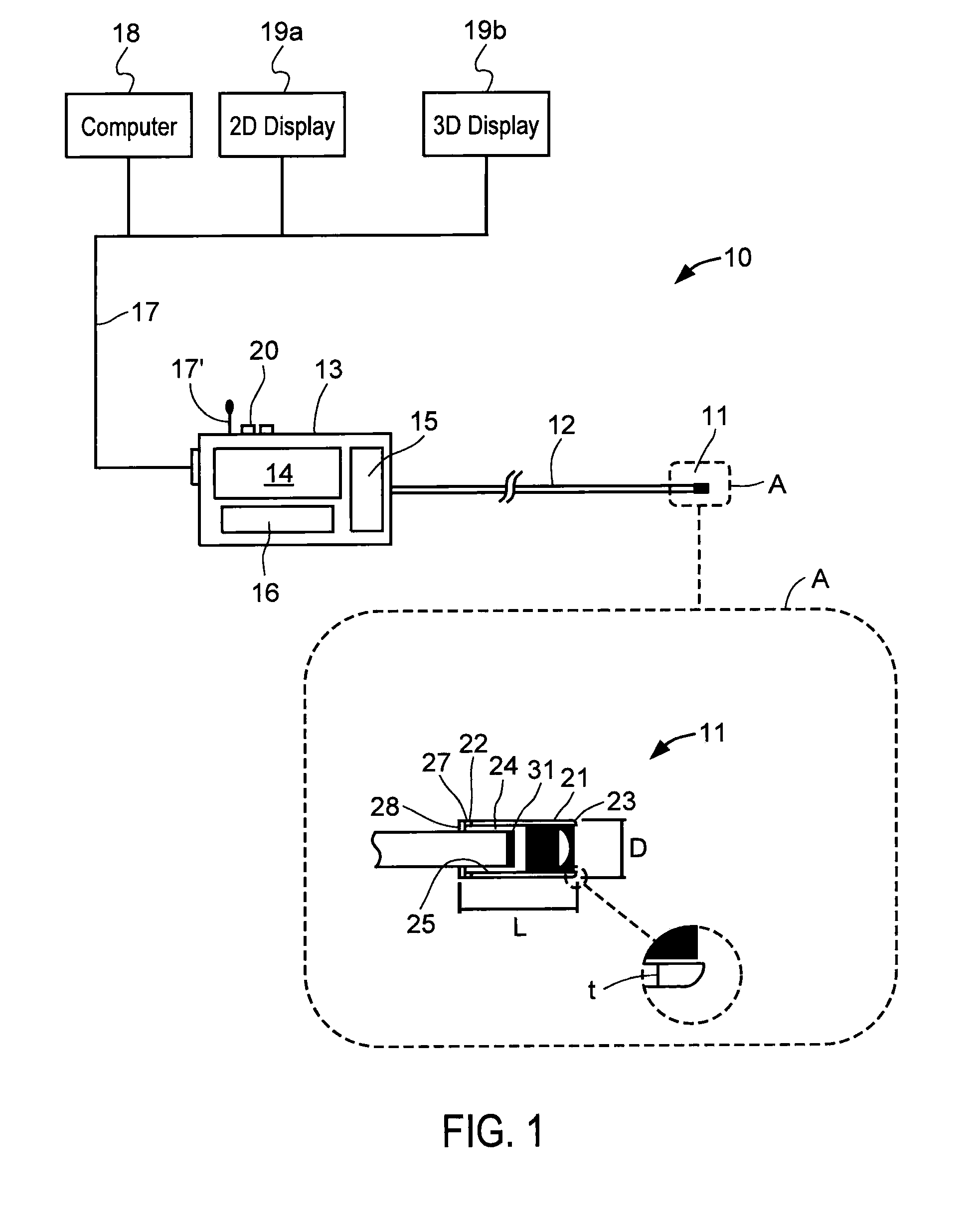 Endoscope having disposable illumination and camera module