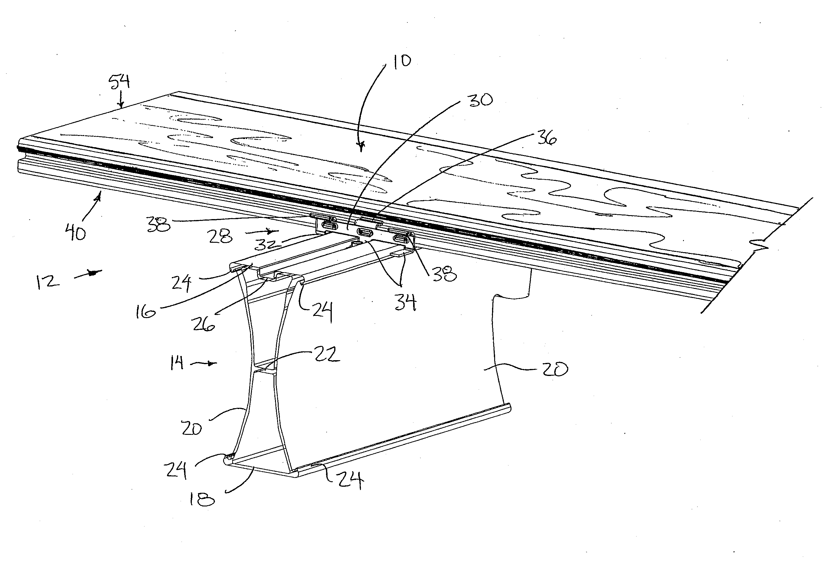 Extruded Deck Board with Finishing Material Insert