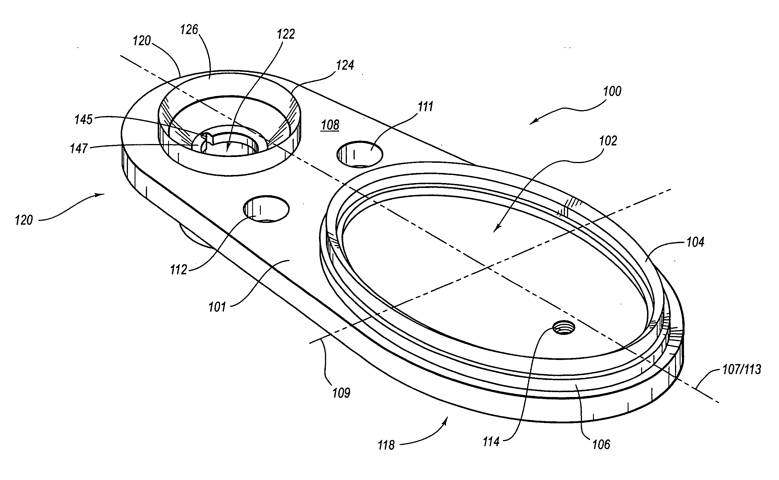 Contoured surface defueling fitting