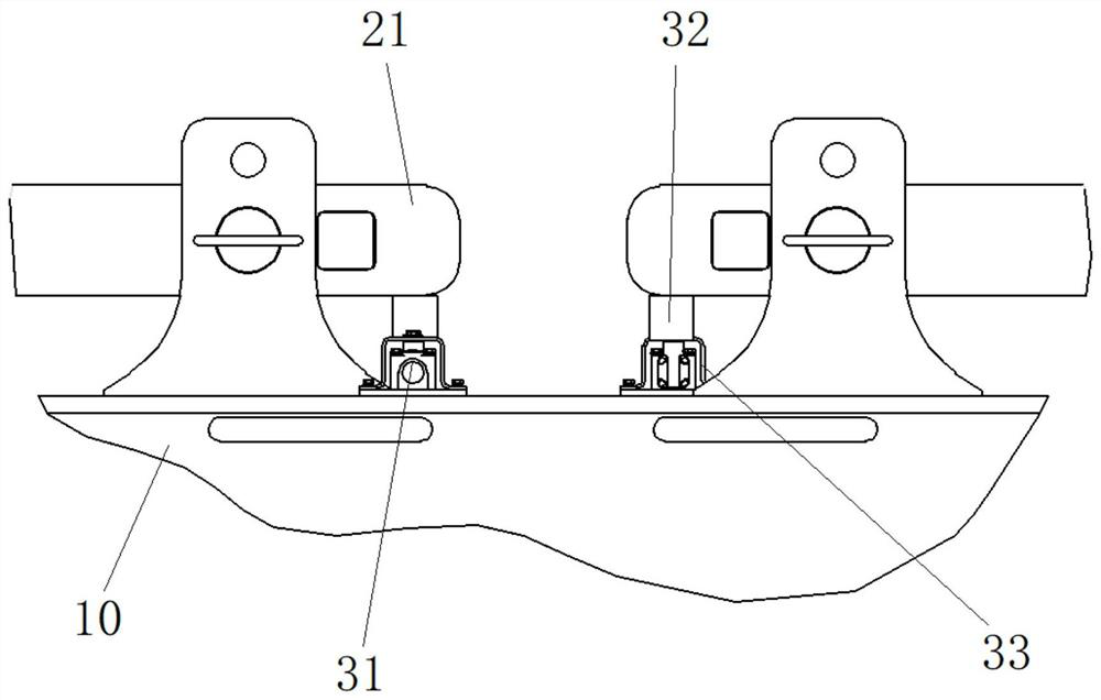 A crawler frame telescopic detection device and a crawler frame