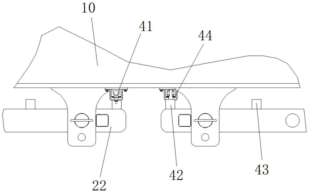 A crawler frame telescopic detection device and a crawler frame