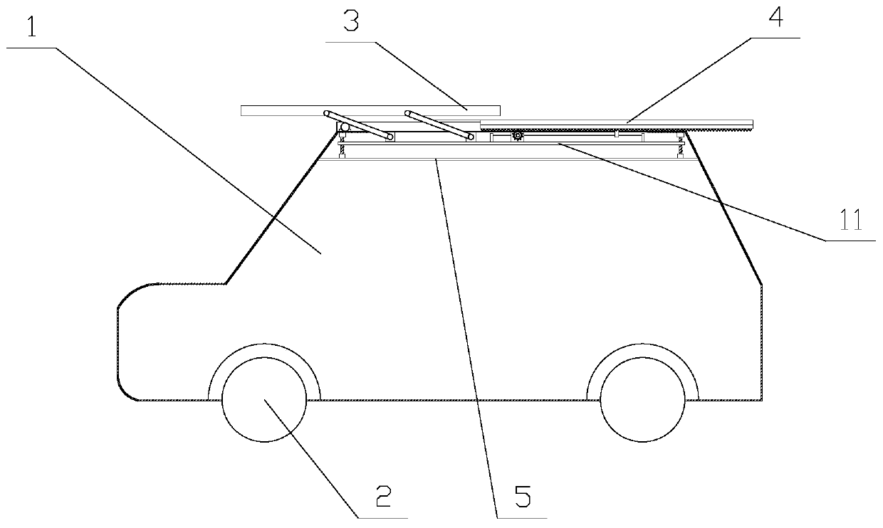 Efficient new energy automobile with cleaning function