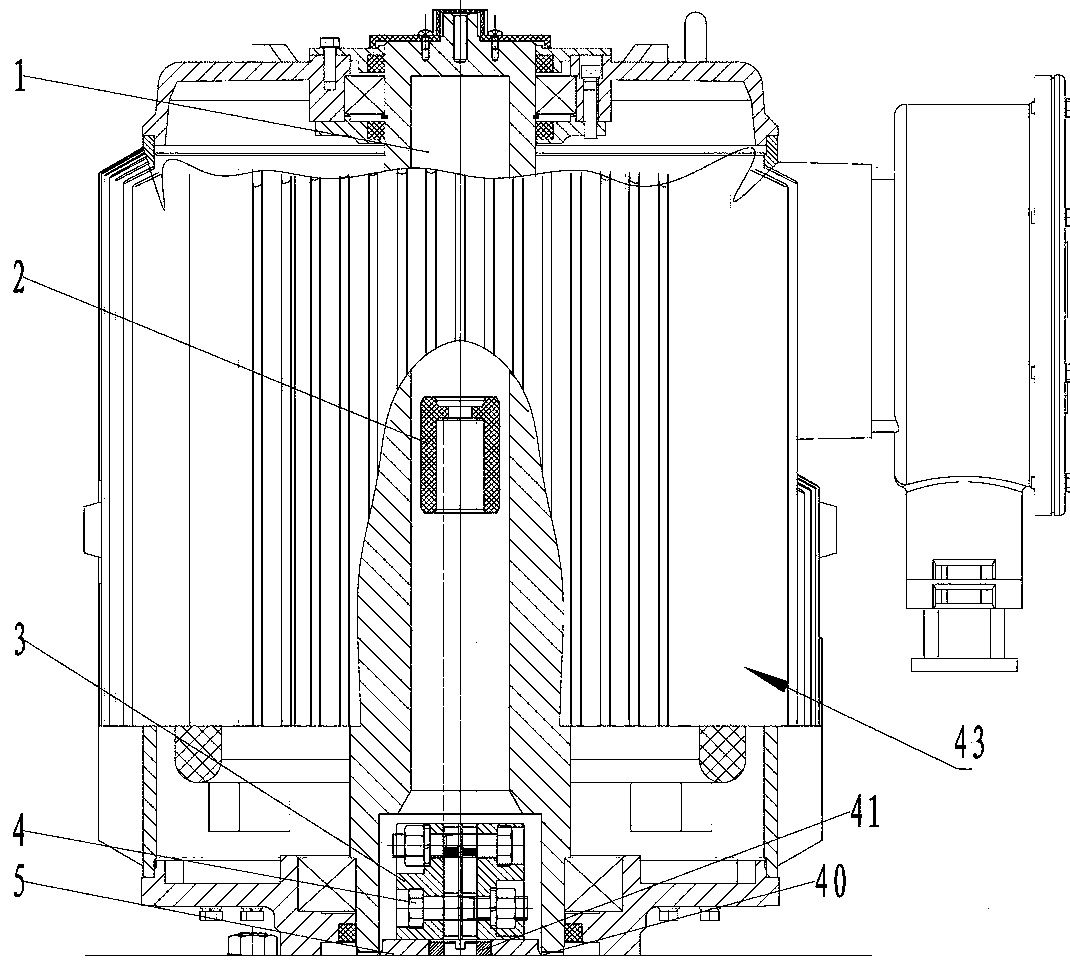 Screw pump driving device