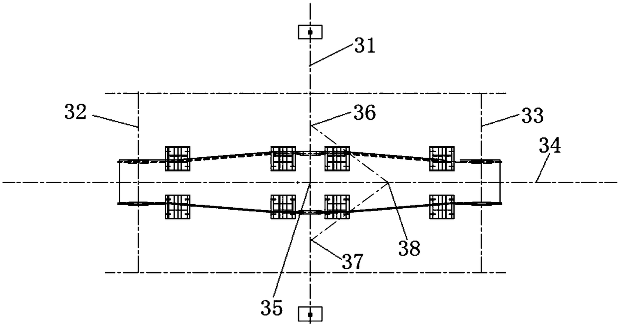 Shaft hole machining method for walking balance beam of crane