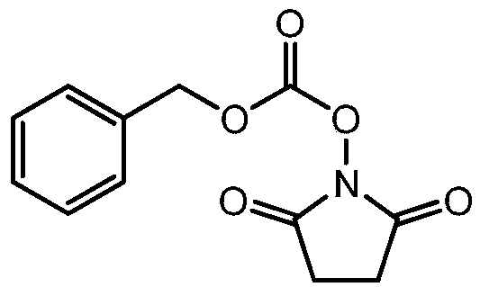 Method for synthesizing N-(carbobenzoxy) succinimide by one-pot two-phase method