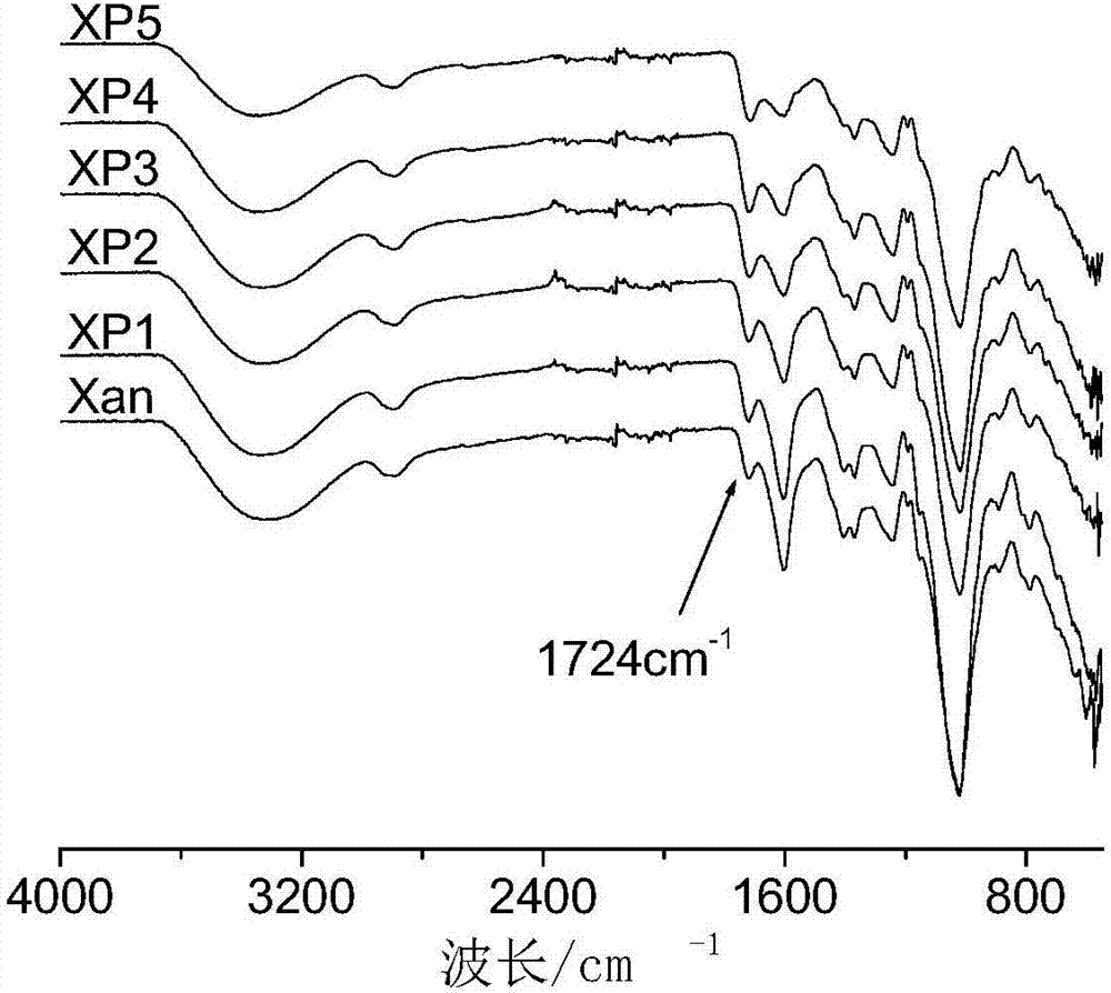 Modified xanthan gum nano-micelle preparation method