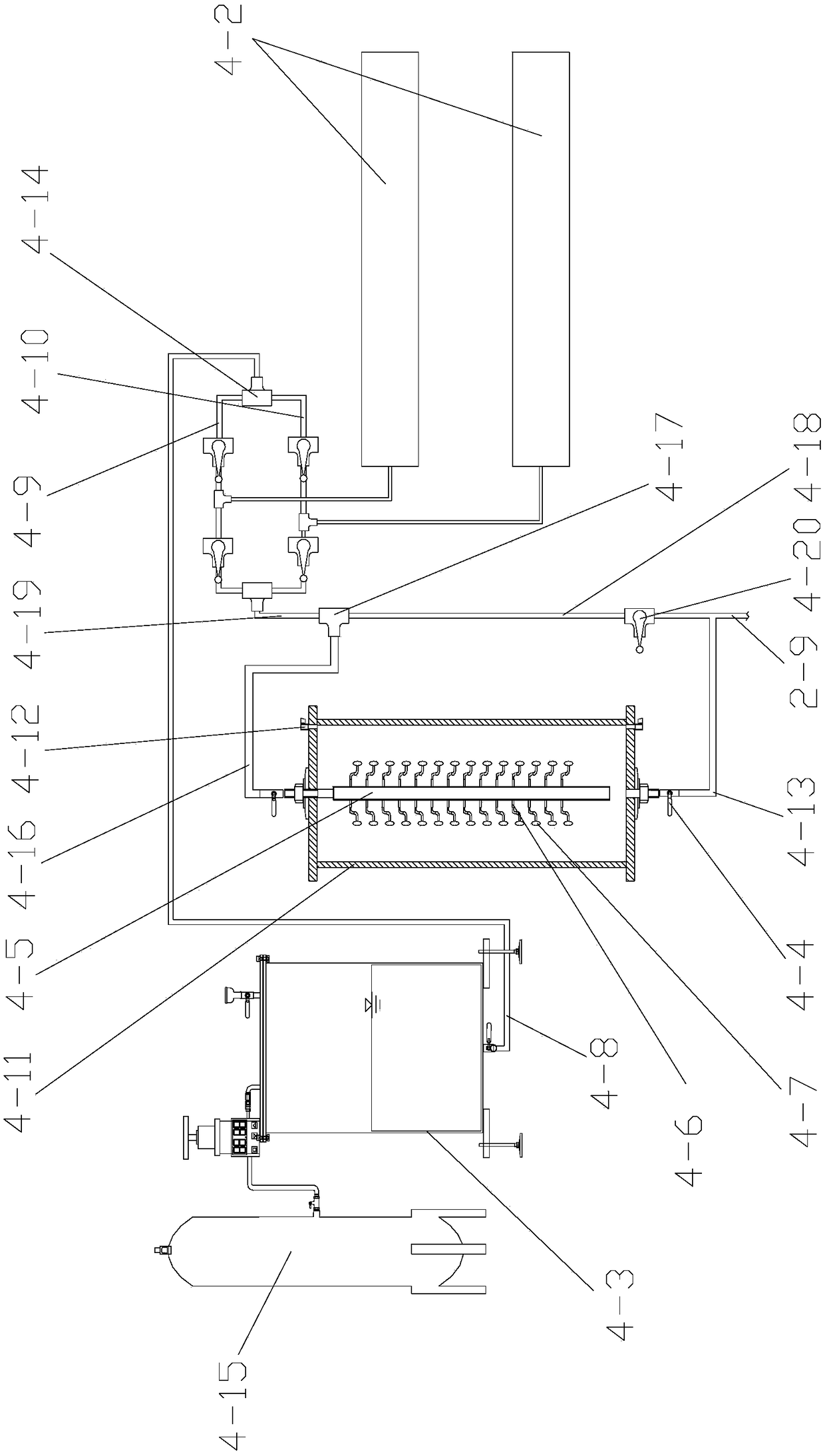 Critical experiment simulation equipment for permeation and separation grouting