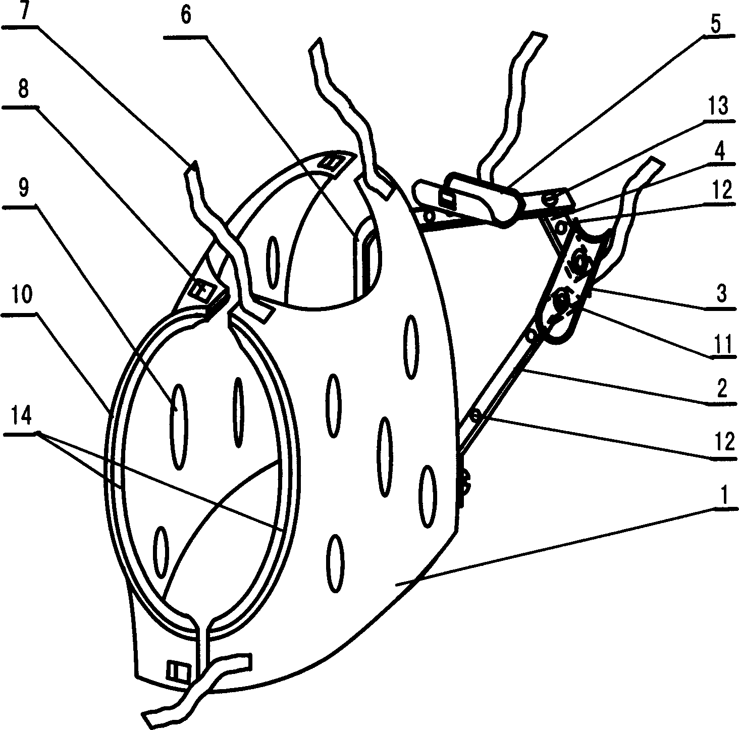 Upper arm bone fracture external fixator