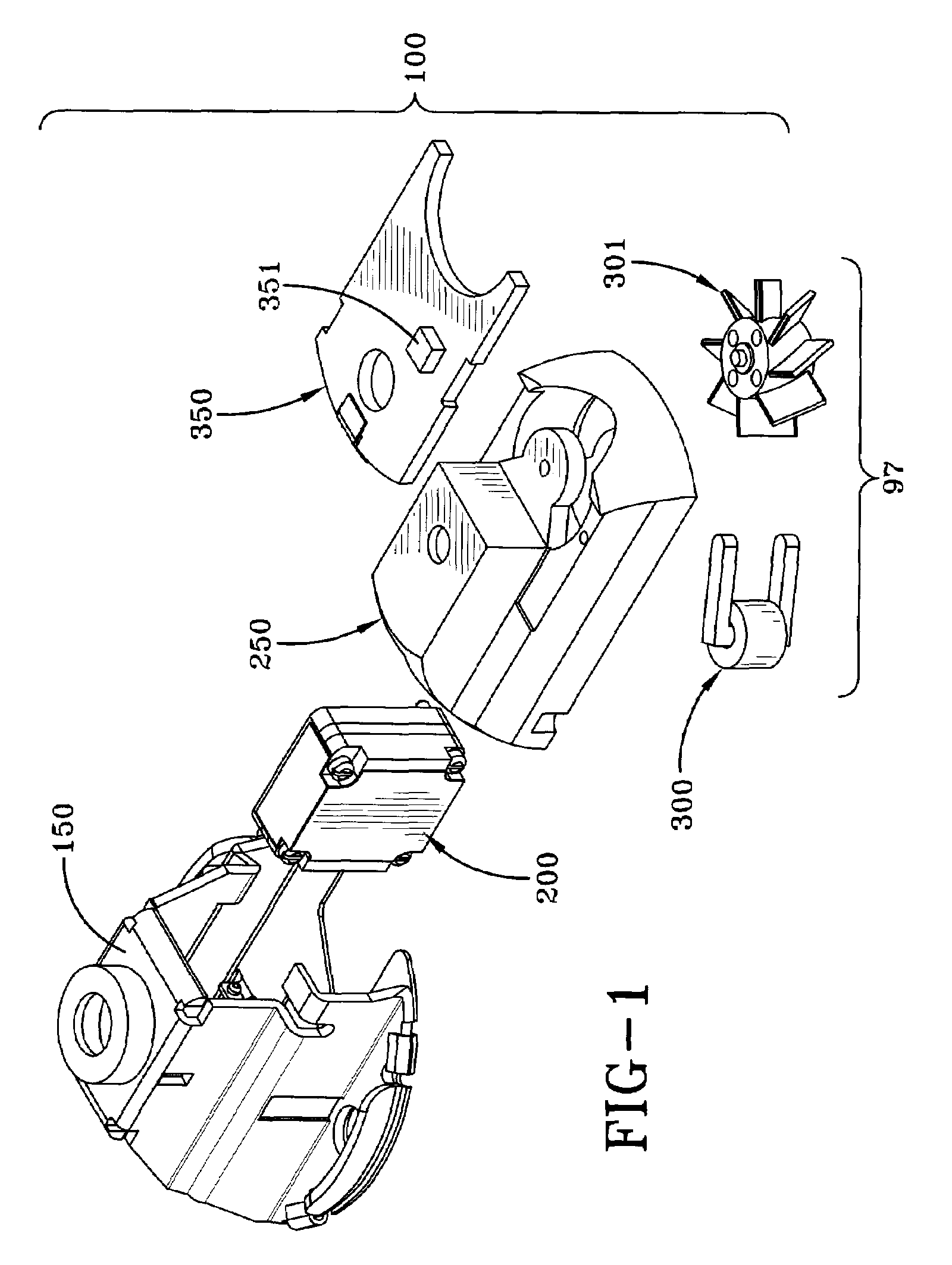 Air-powered electro-mechanical fuze for submunition grenades