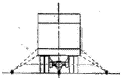 Tying and fixing method for vehicles on roll-on/roll-off ship