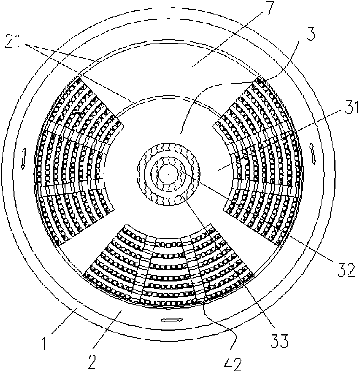 A stage that changes the stage area and state by turning the auditorium