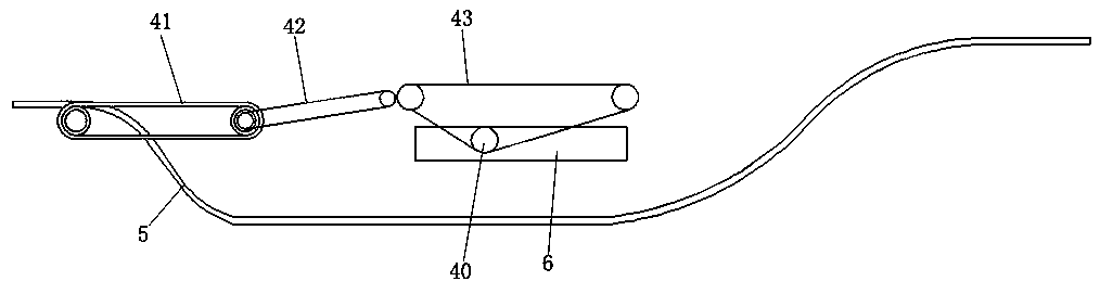 Automatic glaze applying line for ceramic body