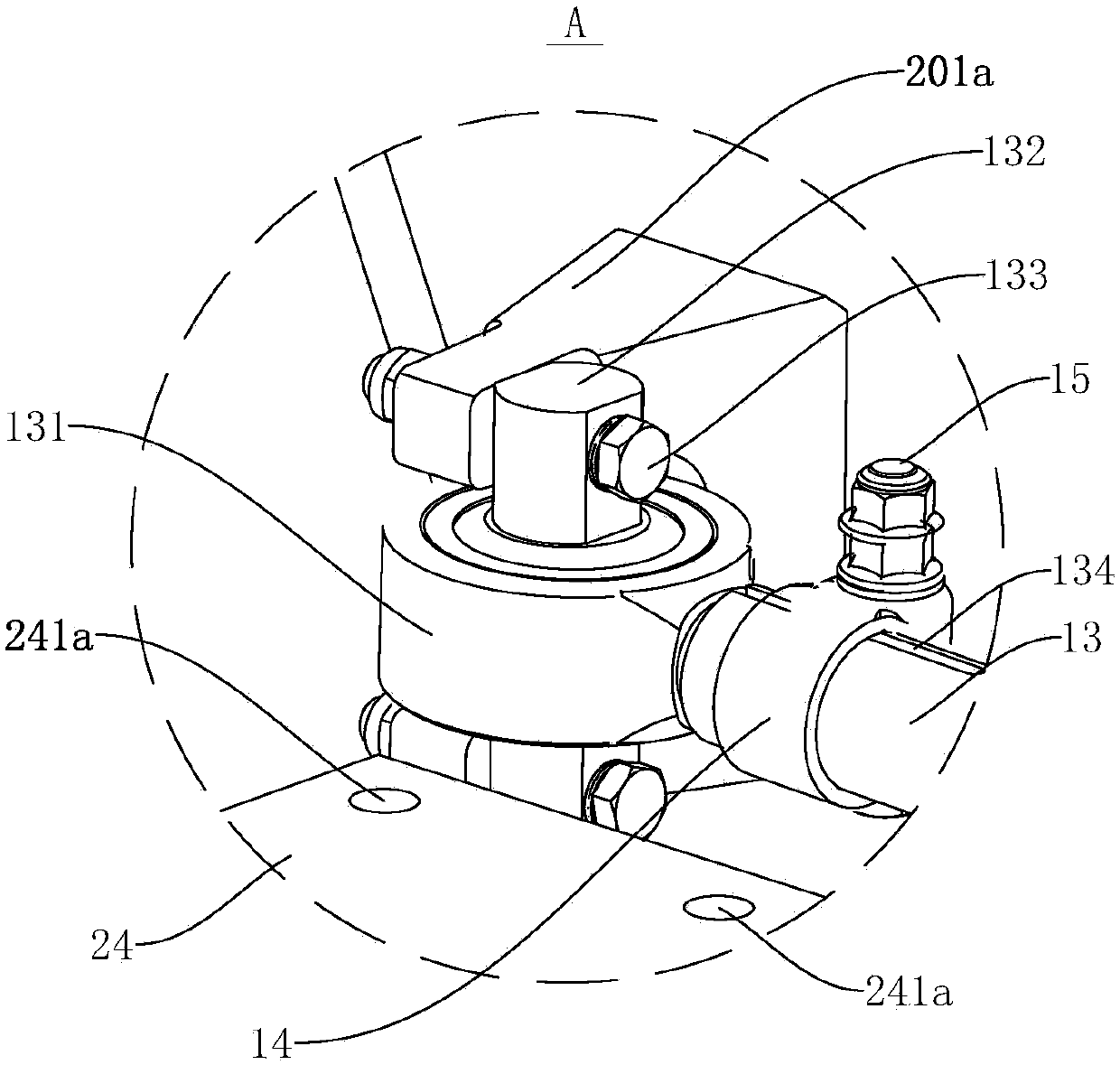 Traction system for straddle monorail train and straddle monorail train